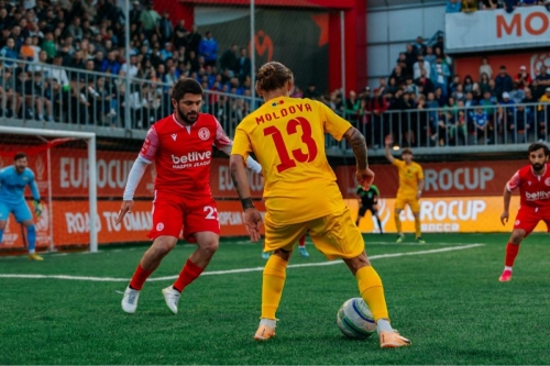 Молдова сыграла вничью с Грузией на Socca EuroCup и вышла в 1/8 финала турнира