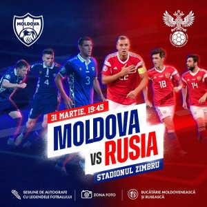 Meciul amical dintre Moldova și Rusia va începe cu două ore mai devreme