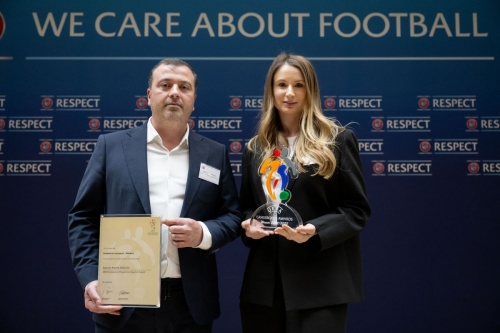 Federația Moldovenească de Fotbal a primit Premiul UEFA Grassroots 2022/23
