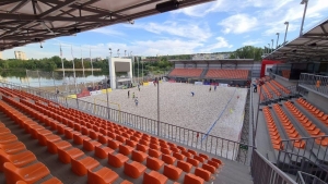 După încheierea Supercupei Moldovei la fotbal pe plajă microbiștii vor putea viziona finala Ligii Campionilor la Beach Soccer Arena