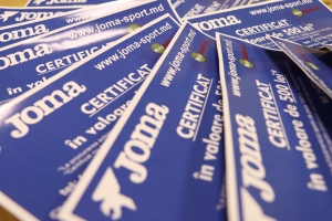 Сразу пять победителей 3-го тура в Конкурсе Прогнозов получат скидочные сертификаты от Joma-sport.md
