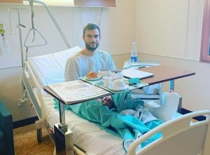 Radu Gînsari a fost operat la gleznă