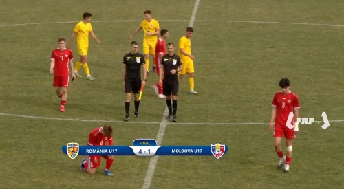 Naționala Moldovei U17 a cedat în primul meci amical contra României U17