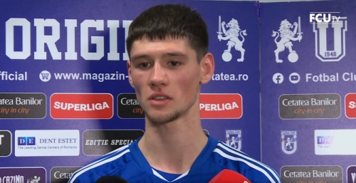 Vladislav Blanuța: "Sunt bucuros că am marcat primul meu gol la nivel profesionist"