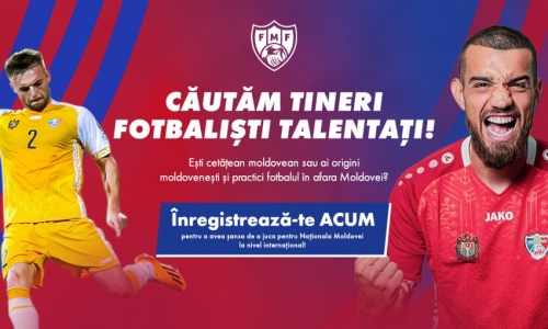 FMF invită tinerii fotbaliști din diasporă să se înscrie în baza de date a Departamentului Scouting