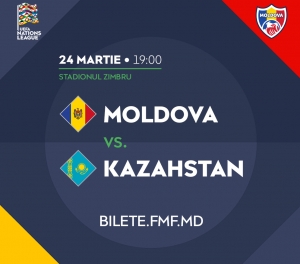 Accesul la meciul naționalei Moldovei cu Kazahstan din Liga Națiunilor va fi liber în tribunele din spatele porților