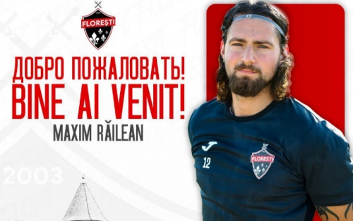 Maxim Railean este noul portar al FC Florești