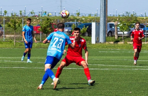 Victor Bogaciuc a marcat un gol pentru Chindia în ultimul meci din Liga 2 din România în acest sezon