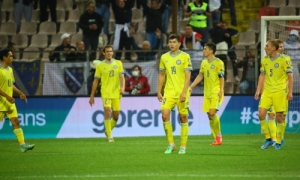 Сборная Казахстана провела последний матч накануне игр с Молдовой. Он получился очень странным