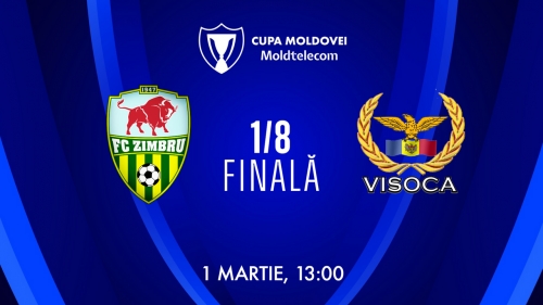 Astăzi, 13:00. Cupa Moldovei. Zimbru - EFA Visoca, în direct