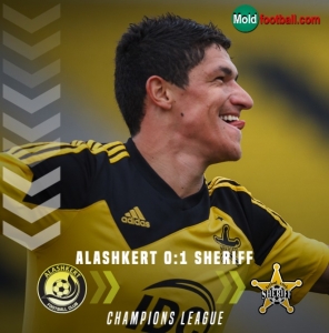 Sheriff a învis clubul Alashkert din Armenia în LC datorită golului lui Luvannor pe final de meci (rezumat video)