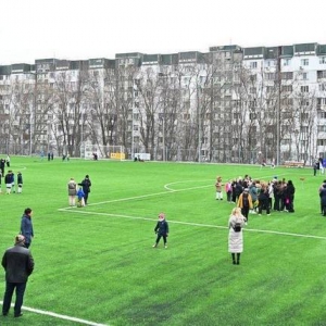 A fost inaugurat terenul sportiv la Liceul Teoretic „Petru Zadnipru" din Chișinău